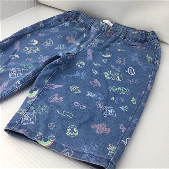 Children’s Place Emoji Stenciled Bermuda Shorts E7 - Picture 2 of 4
